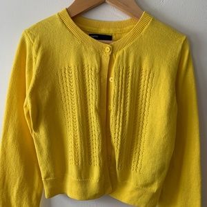 Gap kids yellow cardigan sz 10 Great shape!